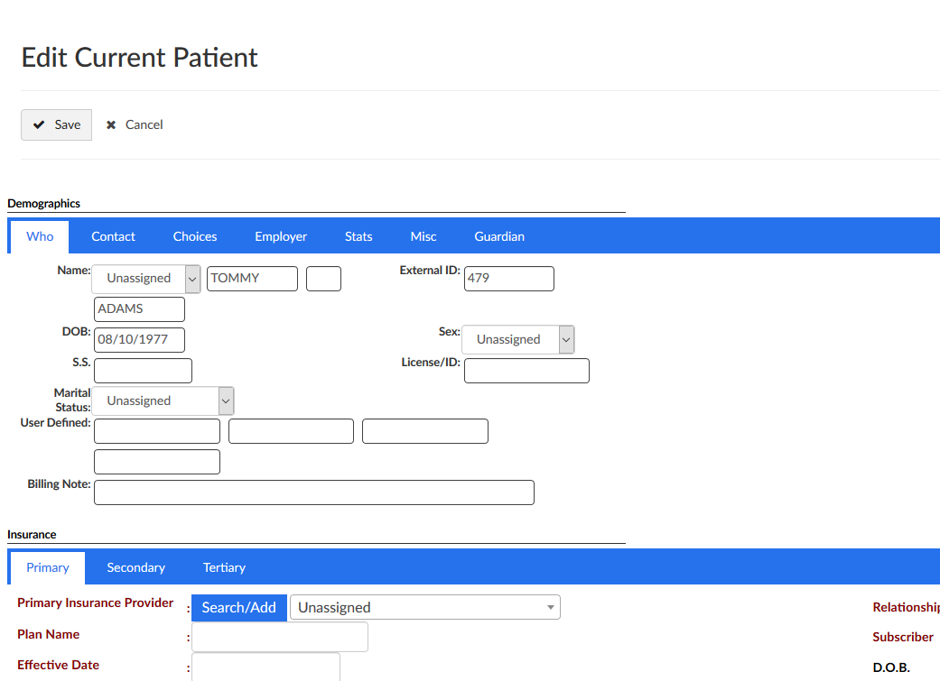 How to Enter Insurance information for existing patient in 5.0.1 - Day ...